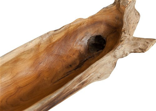 Biscottini Ciotola in legno di teak riportato dal mare naturale dimensioni lunghezza