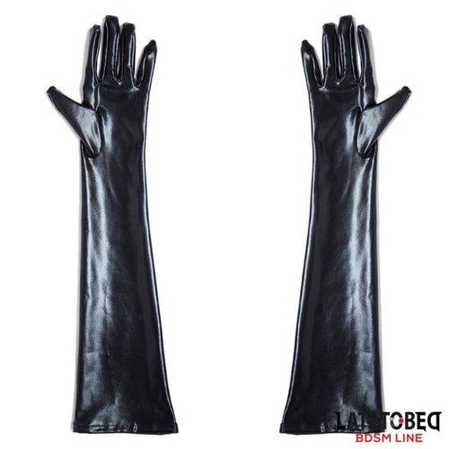 Guanti Wet Look effetto bagnato LATETOBED BDSM LINE