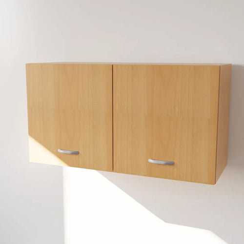 Pensile in Legno Nobilitato di Colore Faggio con Ante altezza 48 cm