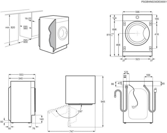 ELECTROLUX EW8F384BI 8 KG/1400 GIRI A INCASSO