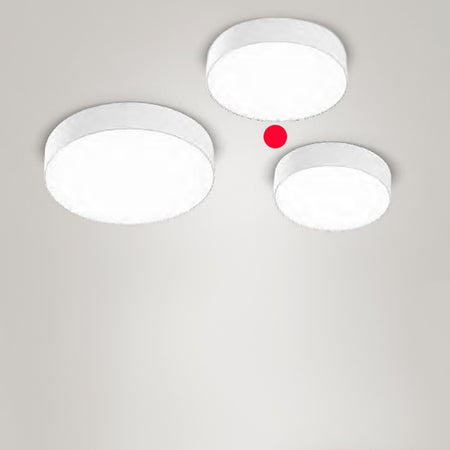 Plafoniera moderna Gea Led CLOE 35 GPL261C lampada soffitto alluminio bianco tonda