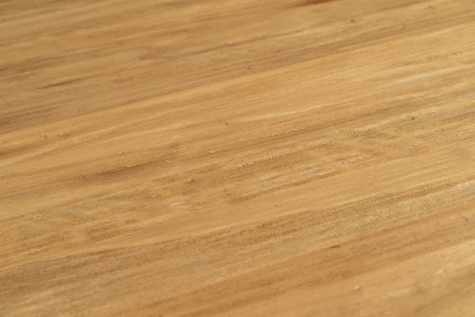 Biscottini Tavolo Country allungabile in legno massello di tiglio struttura bianca anticata piano naturale Made in Italy