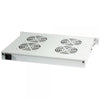 Gruppo 4 Ventole 1U per Rack 19'' con Termostato LED Grigio
