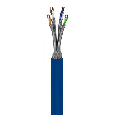 Bobina S/FTP Cavo Cat.7A+ Rame 500m Rigido PIMF B2ca Blu