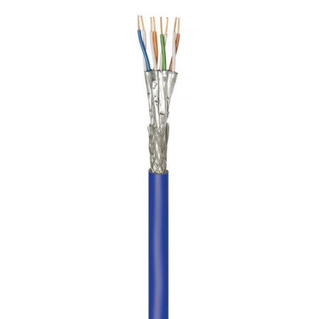 Bobina S/FTP Cavo Cat.7A+ Rame 500m Rigido PIMF B2ca Blu