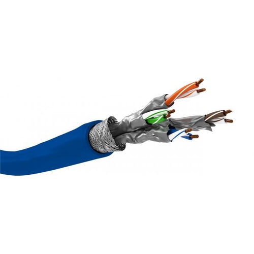 Bobina S/FTP Cavo Cat.7A+ Rame 500m Rigido PIMF B2ca Blu
