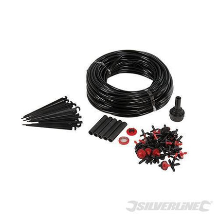 Kit di microirrigazione a goccia pianta serra giardino 71pz Silverline - Eternal Brico