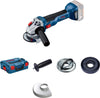BOSCH - SMERIGLIATRICE ANGOLARE 18V GWS 18V-10 DIAM. MOLA 115MM SOLO CORPO MACCHINA + VALIGETTA L-BOXX