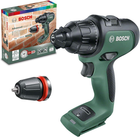 BOSCH - TRAPANO AVVITATORE 18V ADVANCED IMPACT 18 B.LESS SOLO CORPO MACCHINA SENZA BATTERIA