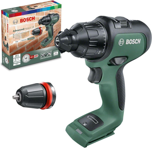 BOSCH - TRAPANO AVVITATORE 18V ADVANCED IMPACT 18 B.LESS SOLO CORPO MACCHINA SENZA BATTERIA