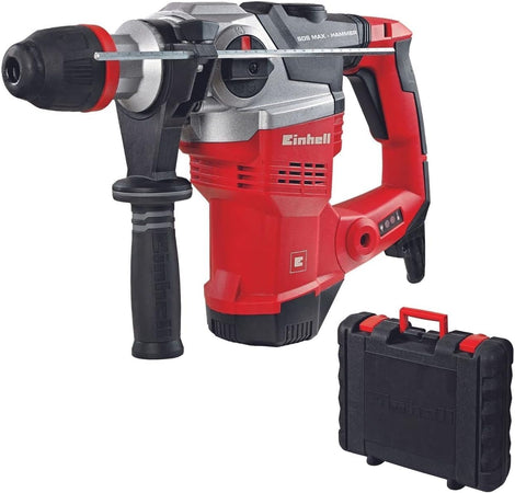 EINHELL - MARTELLO TASSELLATORE ELETTRICO 1050W POTENZA 9J TE-RH 38 E IN VAIGETTA E-BOX Attacco SDS-Max CAVO 3 METRI