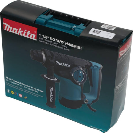 MAKITA - MARTELLO TASSELLATORE HR2811F 3 FUNZIONI 28MM 800W SAS PLUS COMPAT. 2,8J LED 28V 7 Ampere