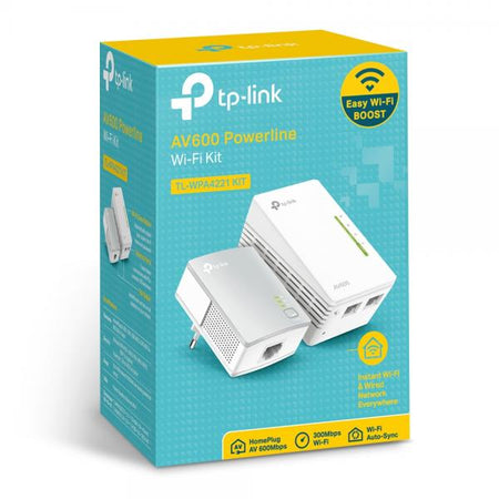 Starter Kit Powerline Gigabit AV600 TL-WPA4221KIT- Estensione wireless fino a 300Mbps - Plug and Play