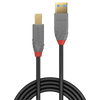 LINDY CAVO USB 3.2 TIPO A A B, 5 GBIT/S, ANTHRA LINE, 5M