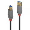 LINDY CAVO USB 3.2 TIPO A A B, 5 GBIT/S, ANTHRA LINE, 5M