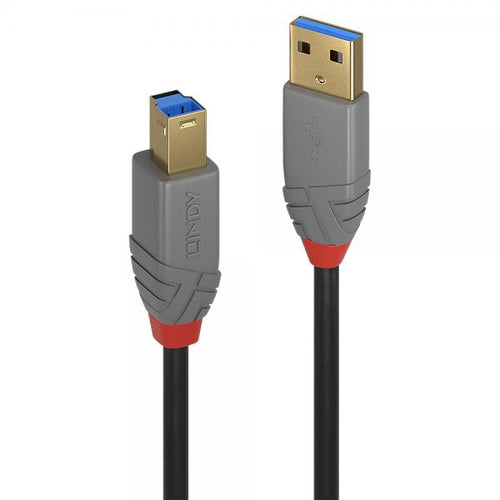 LINDY CAVO USB 3.2 TIPO A A B, 5 GBIT/S, ANTHRA LINE, 5M