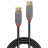 LINDY PROLUNGA USB ANTHRA LINE 3.0 TIPO A MASCHIO A A FEMMINA 2 MT TRIPLA SCHERMATURA GUSCIO IN PVC 10 ANNI DI GARANZIA