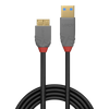 LINDY CAVO USB ANTHRA LINE 3.0 TIPO A MASCHIO A MICRO B MASCHIO 1 MT TRIPLA SCHERMATURA GUSCIO IN PVC 10 ANNI DI GARANZIA