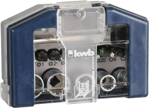 KWB - SET 17 PEZZI INSERTI E BUSSOLE CON CRICCHETTO
