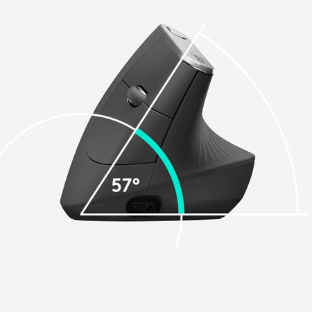 Logitech MX Vertical mouse Mano destra Wireless a RF + Bluetooth Ottico 4000 DPI