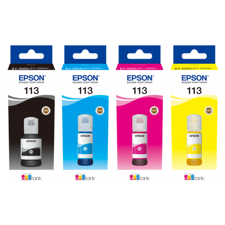 Cartuccia originale ad inchiostro Epson 104 - Flacone di inchiostro originale per stampanti Epson Ecotank - Nero Black