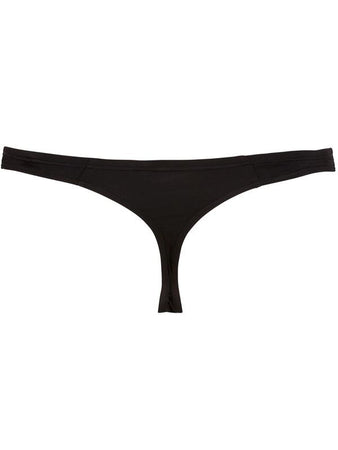 Tanga Aperto con Effetto Special Nero Elasticizzato