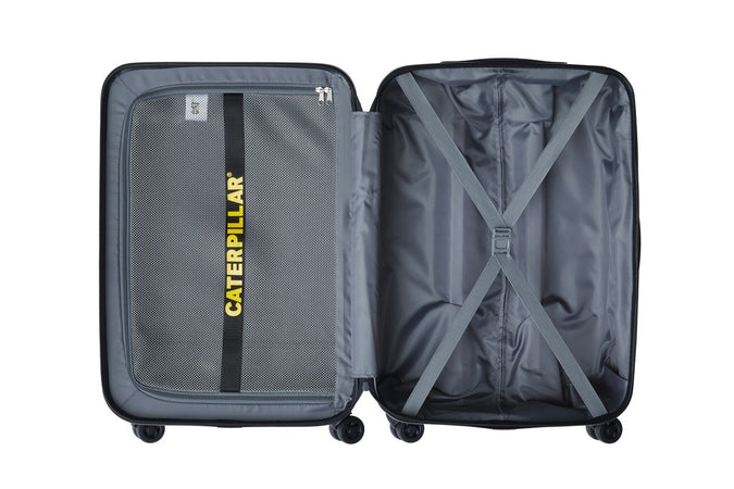 Caterpillar Trolley bagaglio a mano rigido CAT Industrial Plate 20 84759 Black