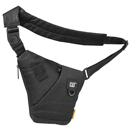 CATERPILLAR CAT Jones Slim Travel Bag 84060 – Black Heat Embossed 478
