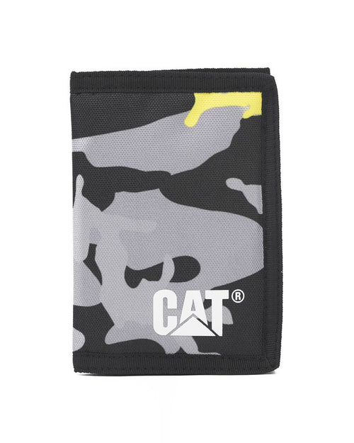 Caterpillar CAT Riley Wallet 84352 – AOP Camo Black/Grey/Yellow 634