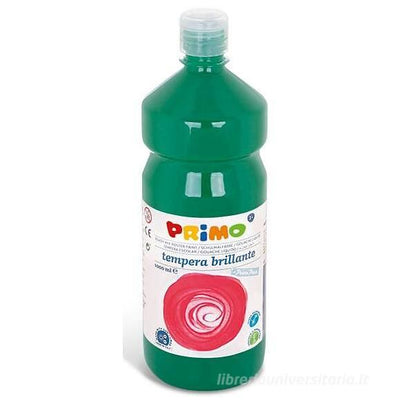 PRIMO - TEMPERA PRIMI PASSI COLORE VERDE SUPERLAVABILE PRONTO PER L'USO 1000ML