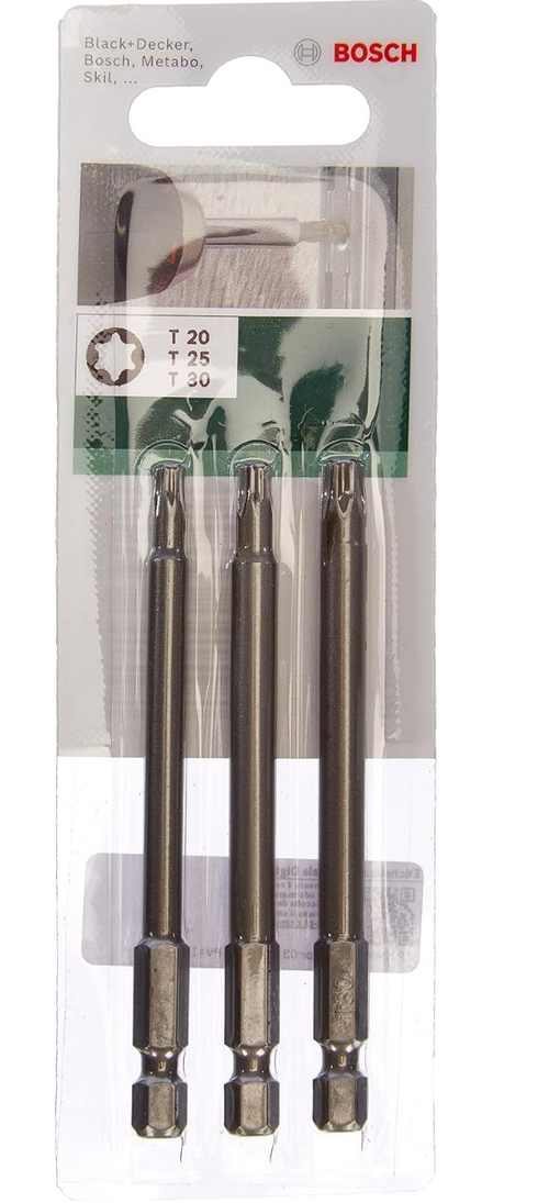 BOSCH - SET 3 BIT AVVIAMENTO DOPPI TORX T20/25/30