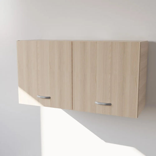 Pensile in Legno Nobilitato di Colore Rovere con Ante altezza 48 cm