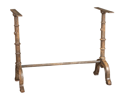 Biscottini Biscottini Base Tavolo Ghisa Anticata Robusta Stabile Finitura Naturale 94x44x74