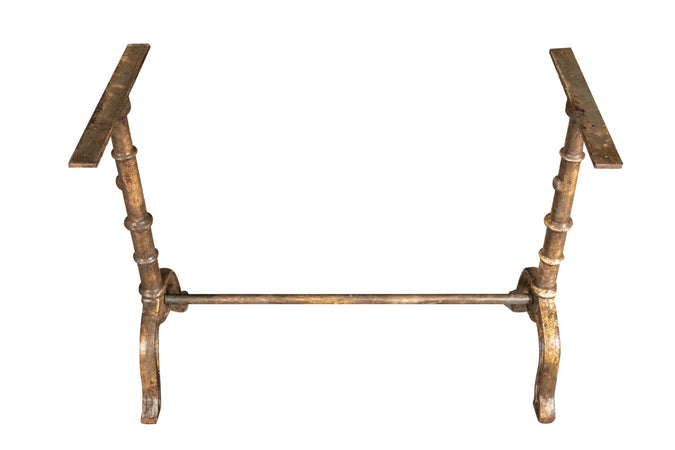 Biscottini Biscottini Base Tavolo Ghisa Anticata Robusta Stabile Finitura Naturale 94x44x74