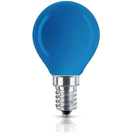 Lampadina Led E14 Mini Globo 220v Colore Verde Blu Viola Bianco Caldo Freddo 2w