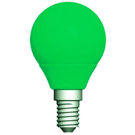 Lampadina Led E14 Mini Globo 220v Colore Verde Blu Viola Bianco Caldo Freddo 2w