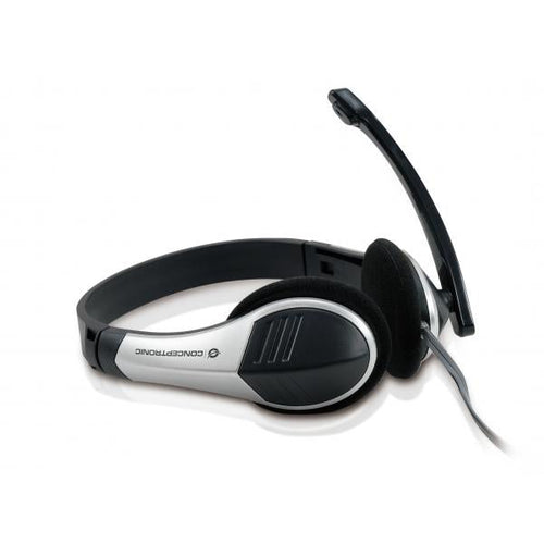 Cuffie Stereo con Microfono Conceptronic CCHATSTAR2 - Plug 3.5mm - Nero