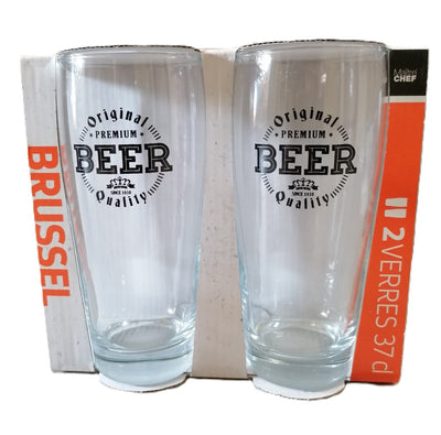 MAITRE CHEF - 2 BICCHIERI DA BIRRA 37CL MODELLO BRUSSEL