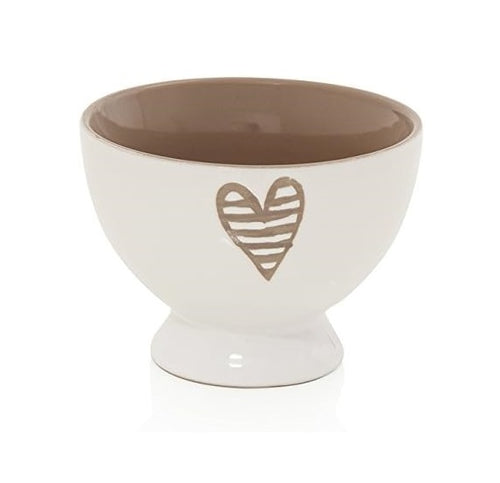 Brandani - ciotola cereali Batticuore colore tortora in stoneware