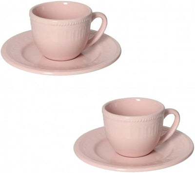 Brandani - Set 2 Tazzine da Caffè linea SenzaTempo colore cipria