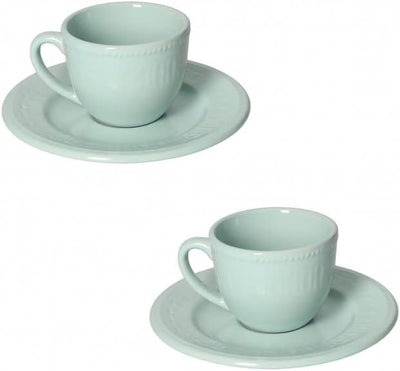 Brandani - Set 2 Tazzine da Caffè linea SenzaTempo colore tiffany
