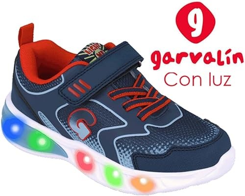 Scarpe bambina con luci Blu 25 - 32 Garvalin