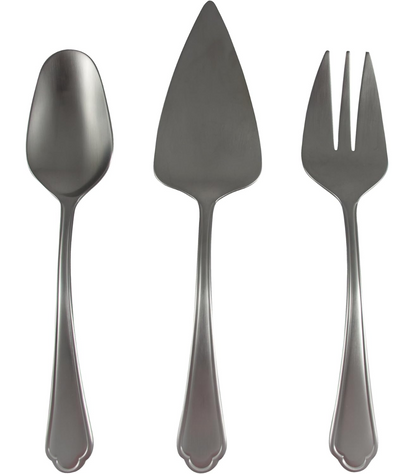 MASTERPRO - SET 3 POSATE PER SERVIRE IN ACCIAIO INOSSIDABILE SATINATE