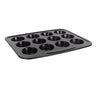 masterpro - stampo 12 muffin in acciaio al carbonio