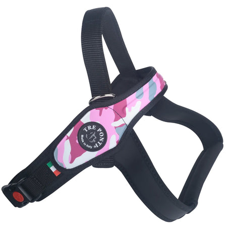 Pettorina Tre Ponti Camouflage Rosa per Cani