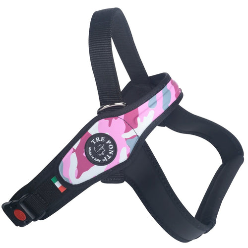 Pettorina Tre Ponti Camouflage Rosa per Cani