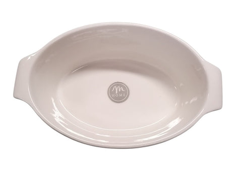 M HOME - PIROFILA OVALE CON MANICI IN PORCELLANA 12X9X4.5 CM