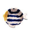 M HOME - PIROFILA A FORMA DI PESCE IN CERAMICA 18X17X6.5 CM