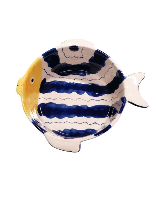 M HOME - PIROFILA A FORMA DI PESCE IN CERAMICA 18X17X6.5 CM