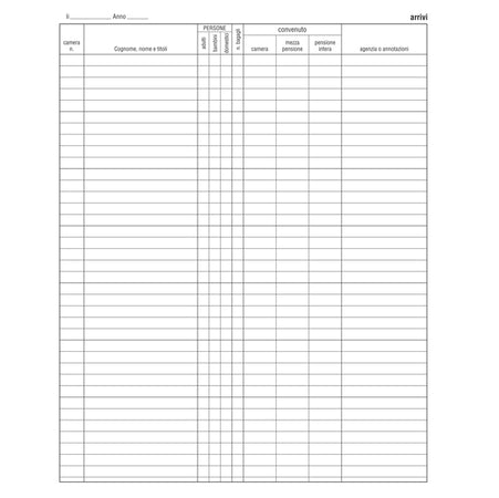 Registro Arrivi Partenze 31X24.5Cm 46Pag E2839 Edipro
